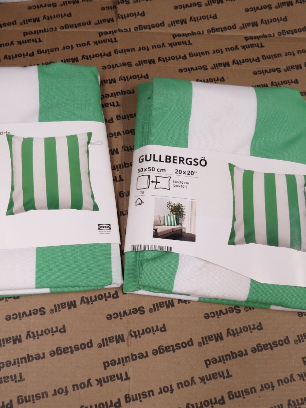 Ikea pillow covers (2) NIP 20"x20" indoor/outdoor